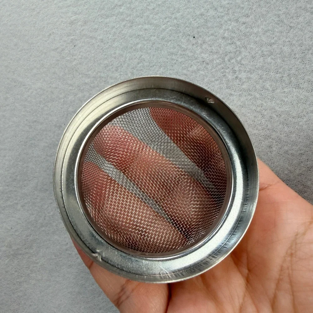 Pampered Chef Stainless Steel Flour Sugar Shaker Mesh Dredger with Storage Lid